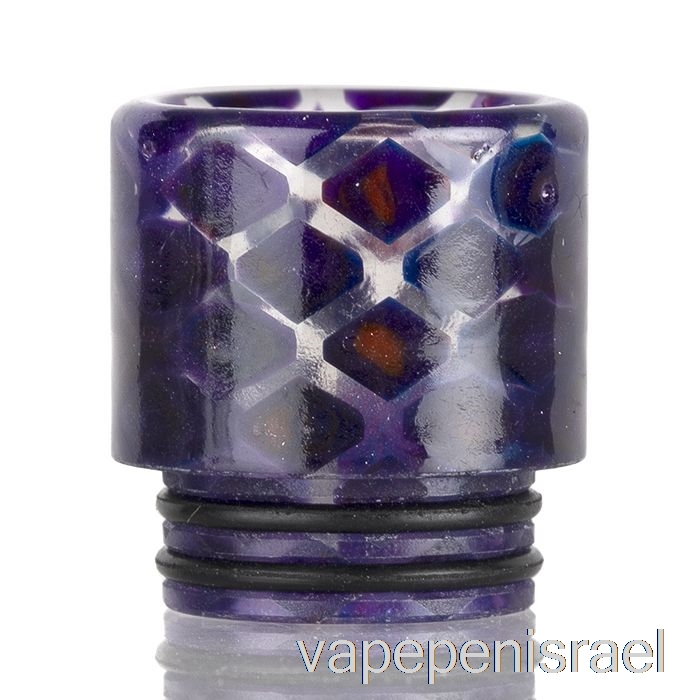 חד פעמי Vape Israel 810 שרף עור נחש שקוף קצה טפטוף סגול כהה